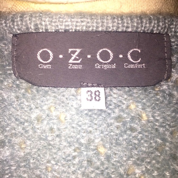 OZOC-Soft Blue/Green Sweater/Cardigan- M - Picture 5 of 8